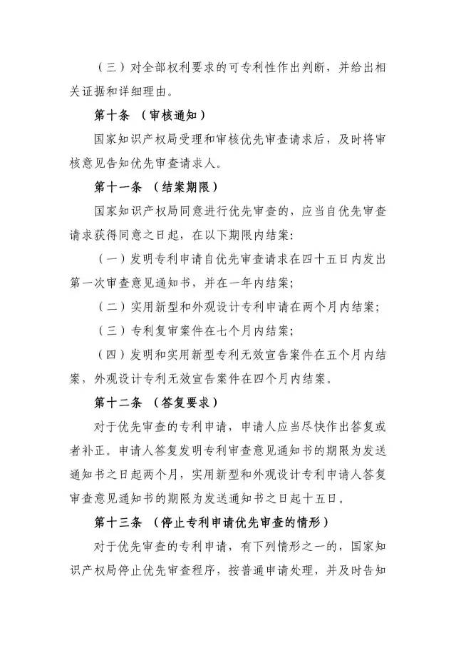 《專利優先審查管理辦法（征求意見稿）》公開征求意見！
