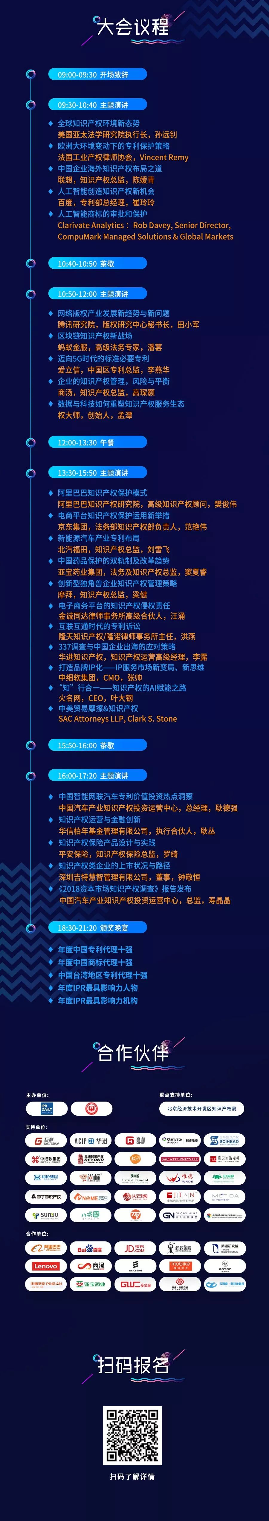 倒計時1天！2018全球知識產權生態大會（演講嘉賓&詳細議程）