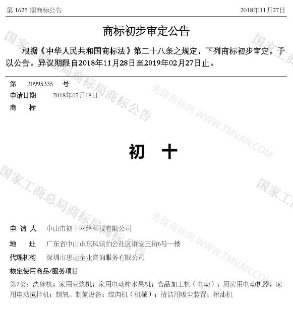 “吾沒想稻；糕手云集”等商標公告中有意思的商標