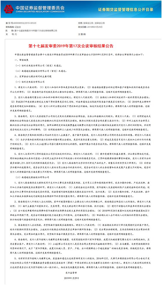 信利光電IPO發審前夜被否！更換會計師背后隱現專利訴訟之爭