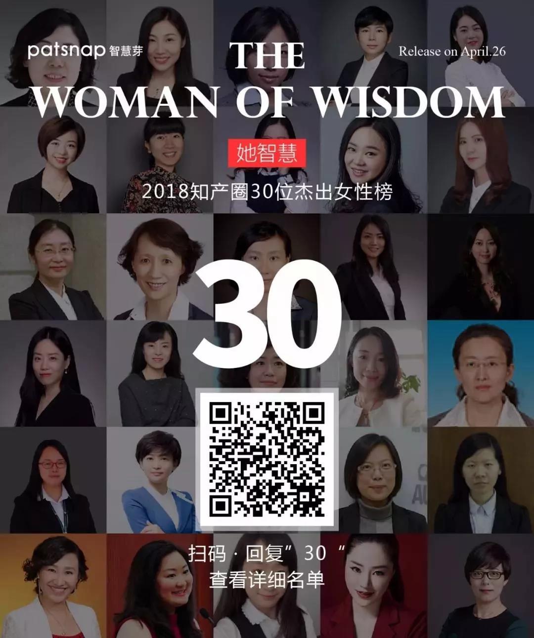 征集 | 2019 知產圈 30 位杰出女性：她智慧，她力量！