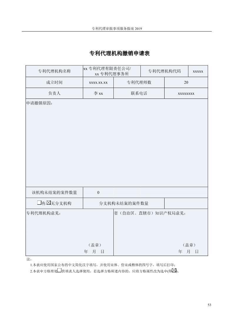 2019最新專利代理審批事項服務指南公布?。?.31起實施）
