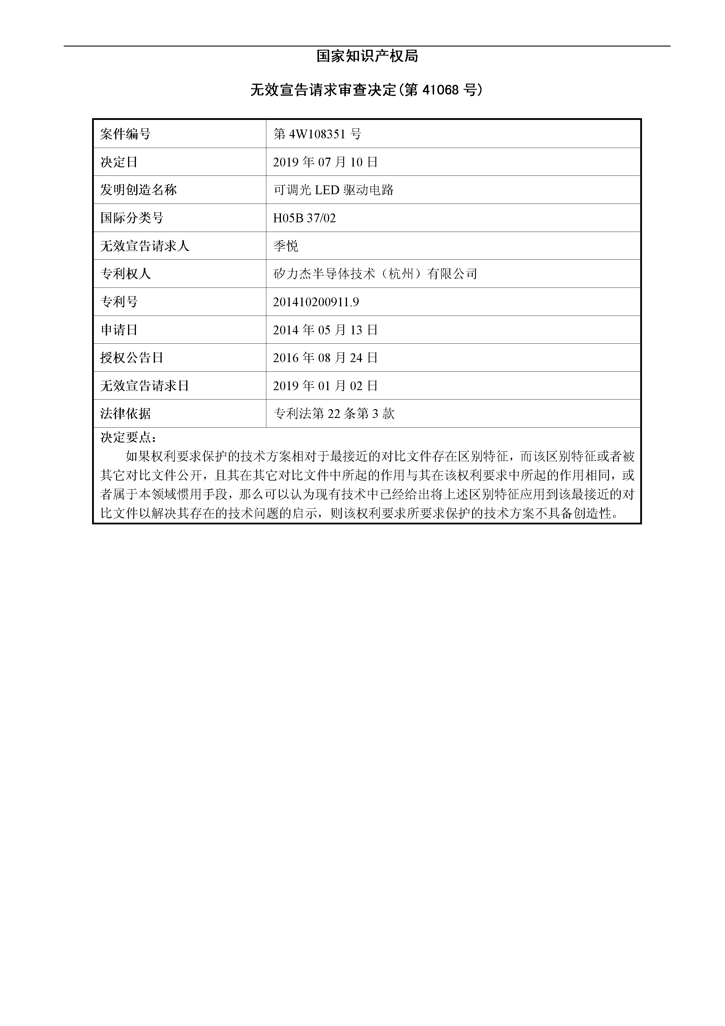 剛剛！科創板首例因專利訴訟被迫取消上市審議的涉案專利疑似被無效！