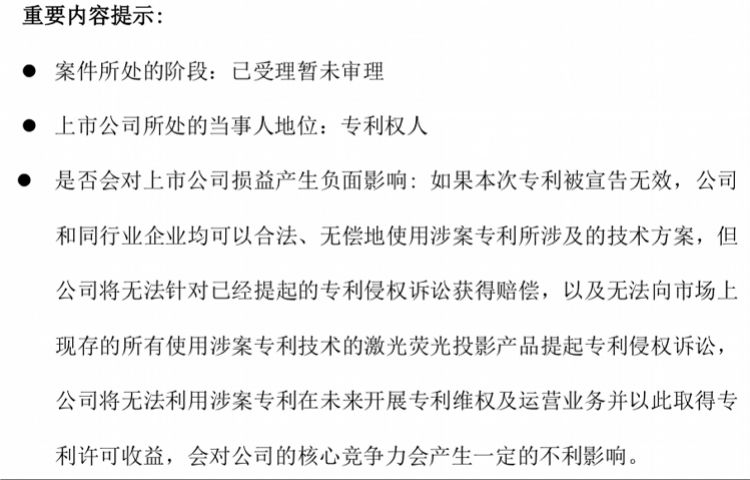 又陷專利糾紛？光峰科技核心競爭力或受影響