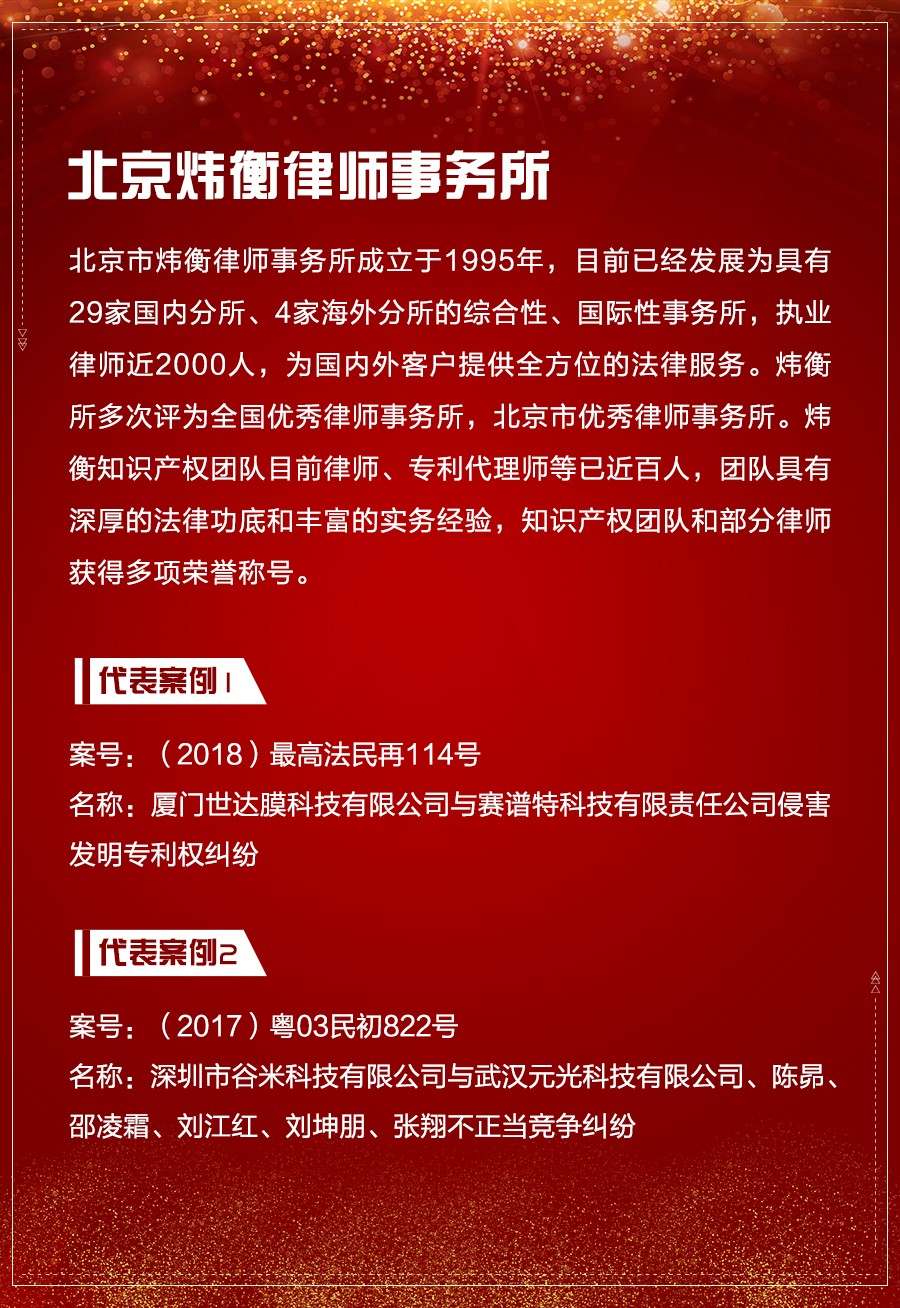 重磅發布（一）| 2018-2019年度中國知識產權訴訟代理機構TOP10揭曉
