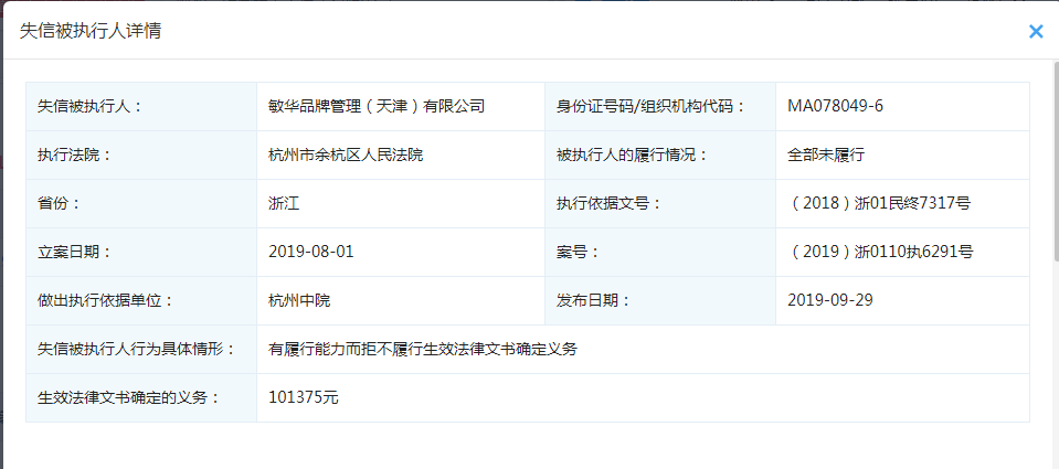 芝華仕商標侵權拒不賠償！已被列入“老賴”名單