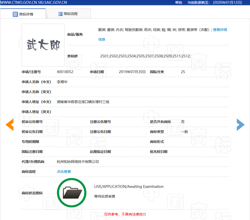 “武大郎”商標因烈士被駁回？烈士姓名禁用商標