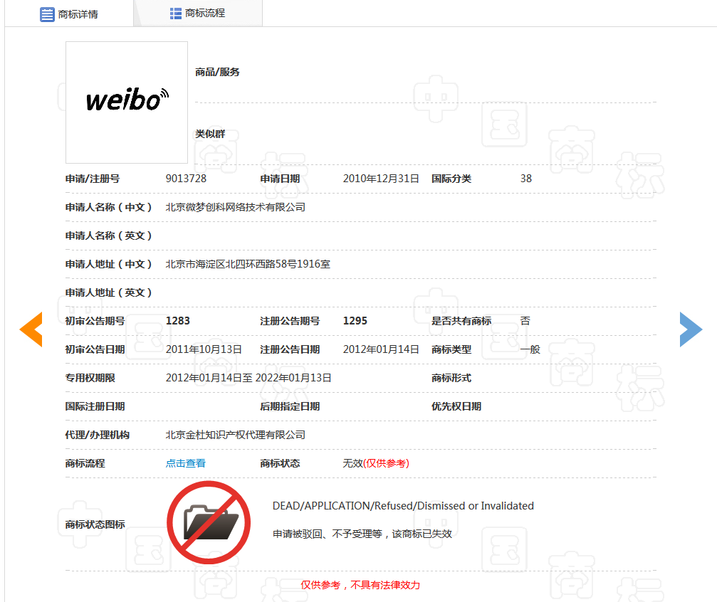“微博課堂”侵犯“微博”商標權案，新浪二審獲賠200余萬