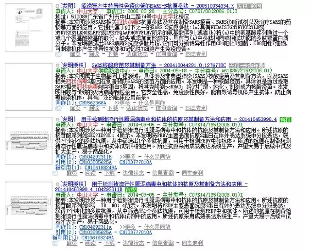 復旦大學、廈門大學、浙江大學、中山大學關于冠狀病毒專利情況