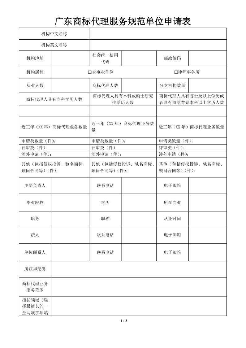 2020年度廣東商標代理服務規范達標工作開始！