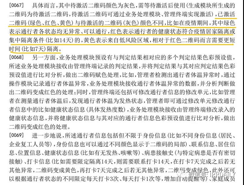「健康碼」最早出現于杭州余杭？且有專利申請？
