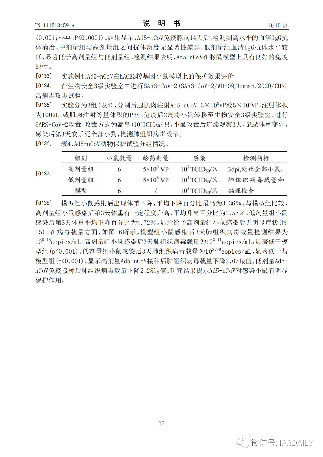 好消息！陳薇團隊獲得國內首個新冠疫苗專利！