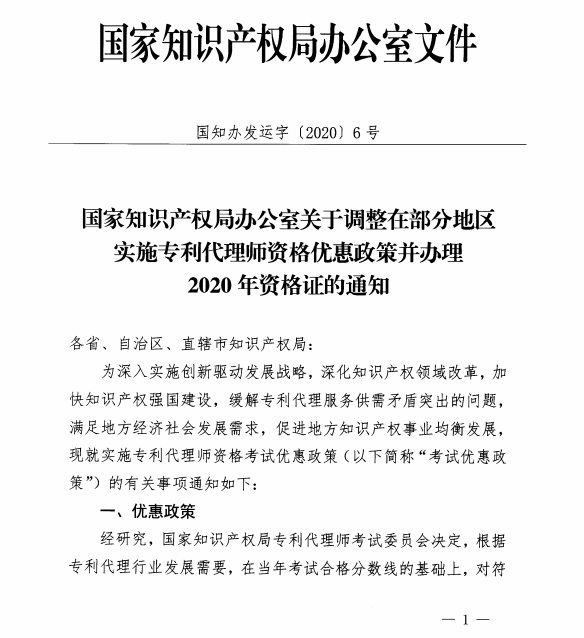 專利代理師資格最新優惠政策11個?。▍^）可享受！
