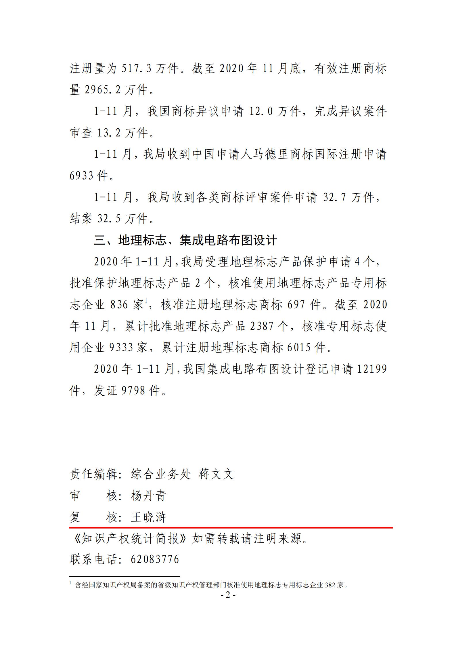 發明專利申請140.3萬、商標申請量 840.9 萬！國知局發布2020年1~11月「專利、商標、.......」統計數據