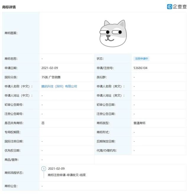 騰訊申請注冊多個“狗頭”商標，網友吐槽：要把企鵝換成旺財？