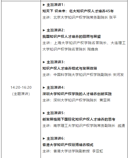 倒計時1天！粵港澳大灣區知識產權人才發展大會全天議程公開