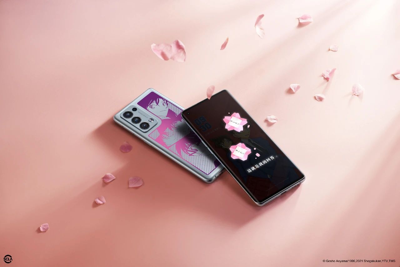OPPO Reno6 Pro+ 柯南限定版發布，電致變色方案，聯名元素拉滿