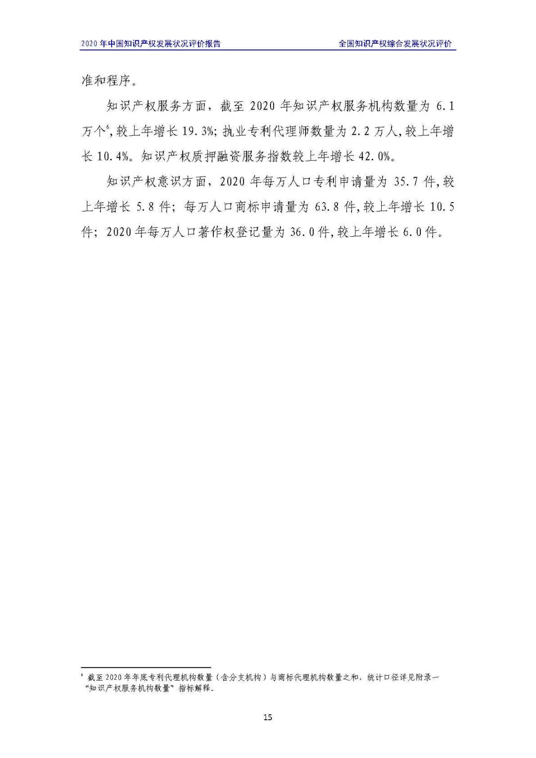 全文 | 《2020年中國知識產權發展狀況評價報告》發布！