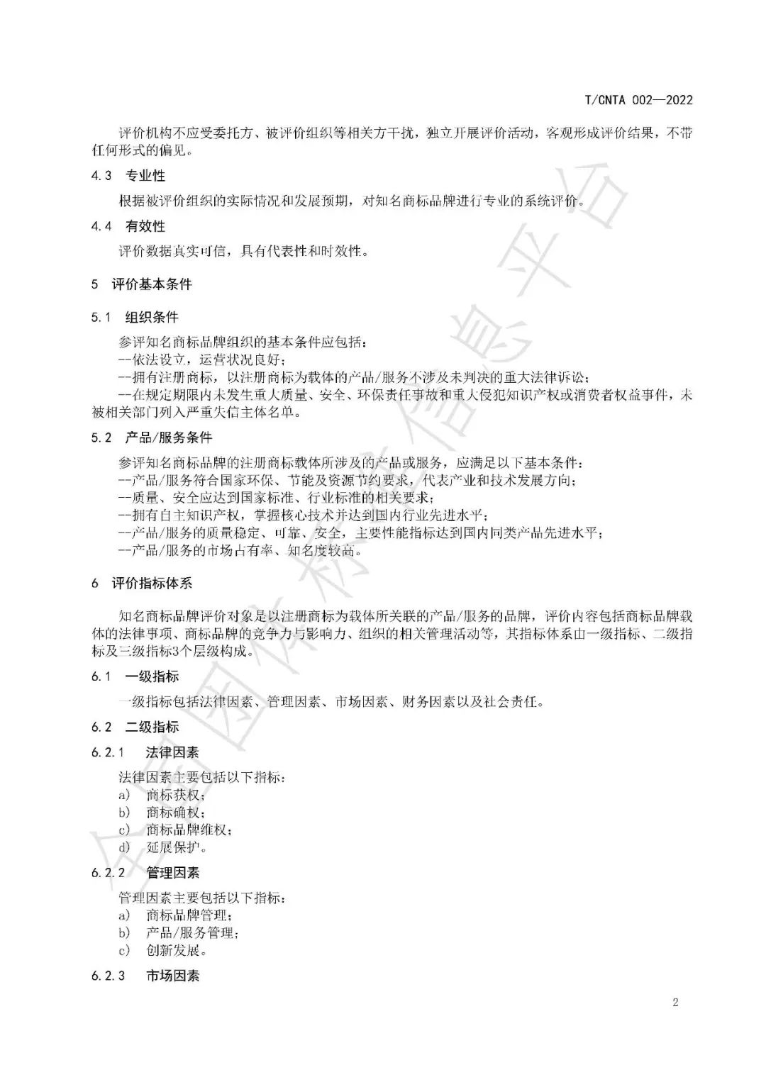 《知名商標品牌評價規范》（團體標準）全文發布！
