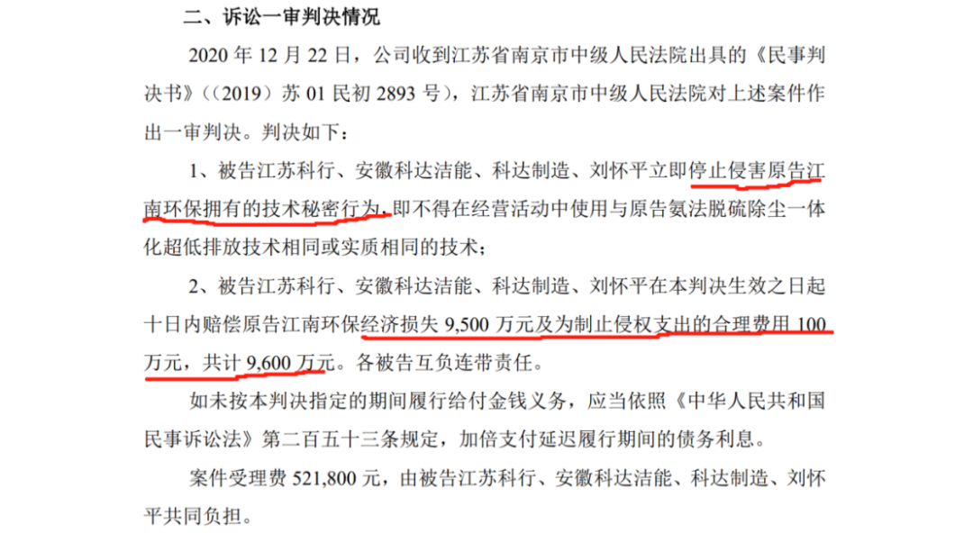 被告二審提交新證據！將9600萬判賠變為2328.52萬