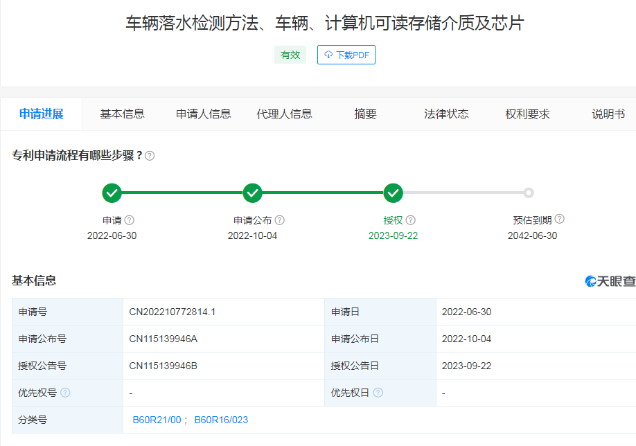 可預判車輛落水并發出信號！小米汽車新專利公布