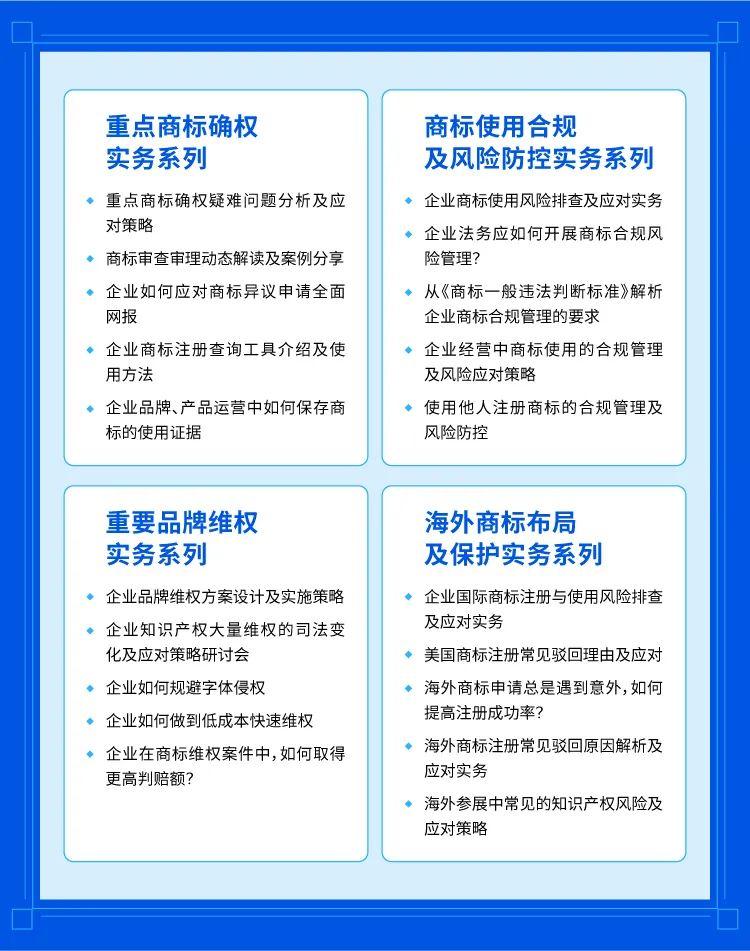 實務課程+精品刊物+專業書籍！飆局＆知產島聯合贈禮，助力企業商標管理