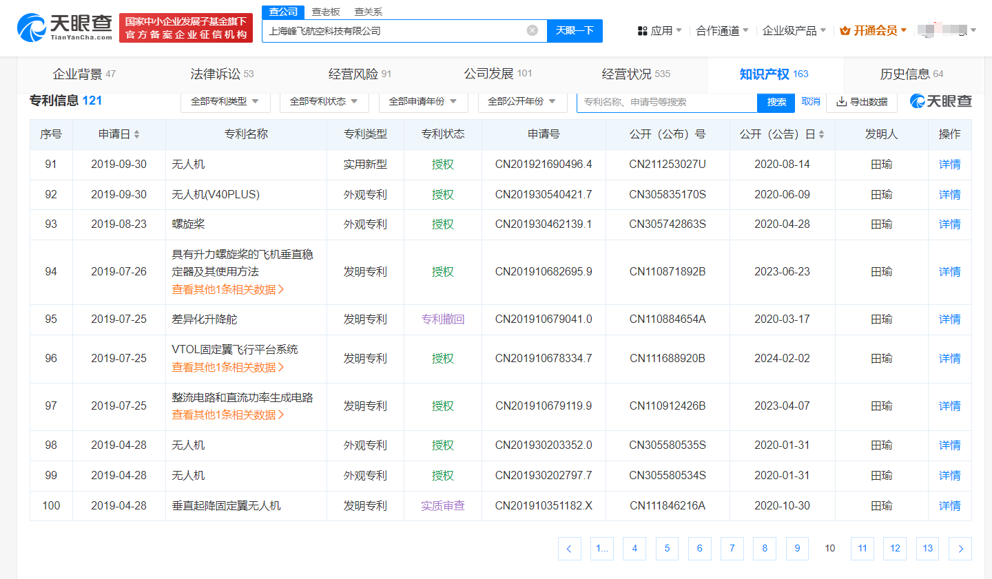 峰飛航空VTOL相關專利已獲授權，飛行汽車關聯公司已申請上百項專利