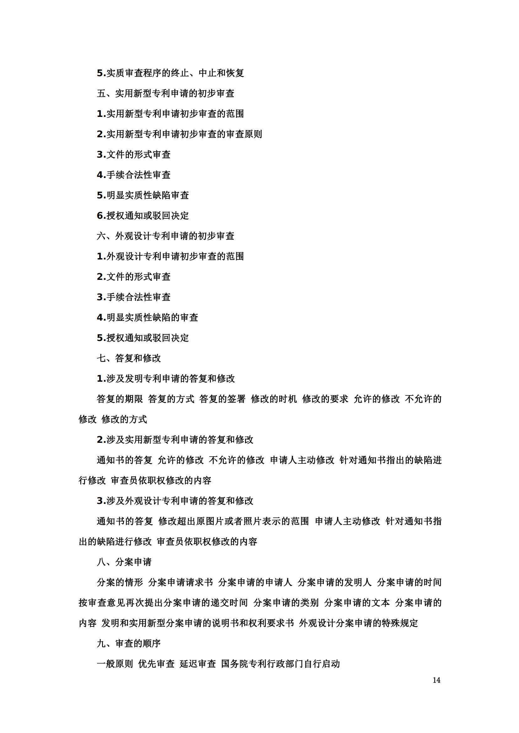 “2024年專利代理師資格考試大綱”全文發布！