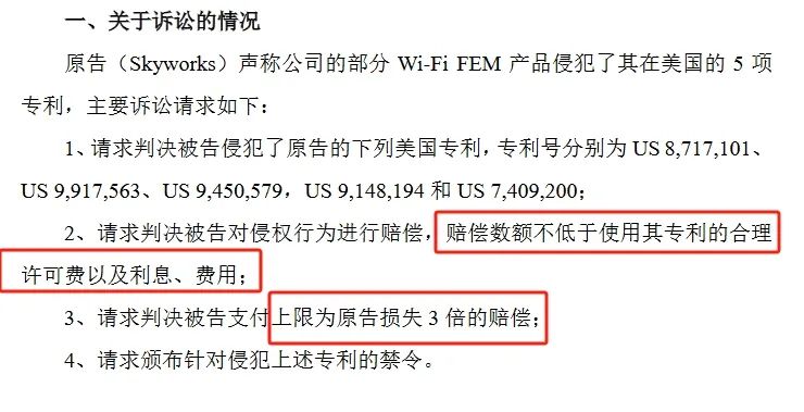 索賠3倍損失！康希通信被美國龍頭企業起訴專利侵權