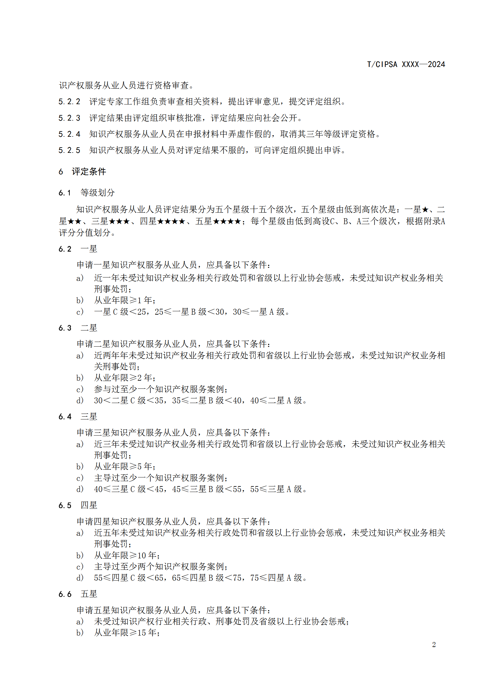 知識產權服務從業人員或將分為五個星級十五個級次！《知識產權服務從業人員等級評定規范（征求意見稿）》全文發布