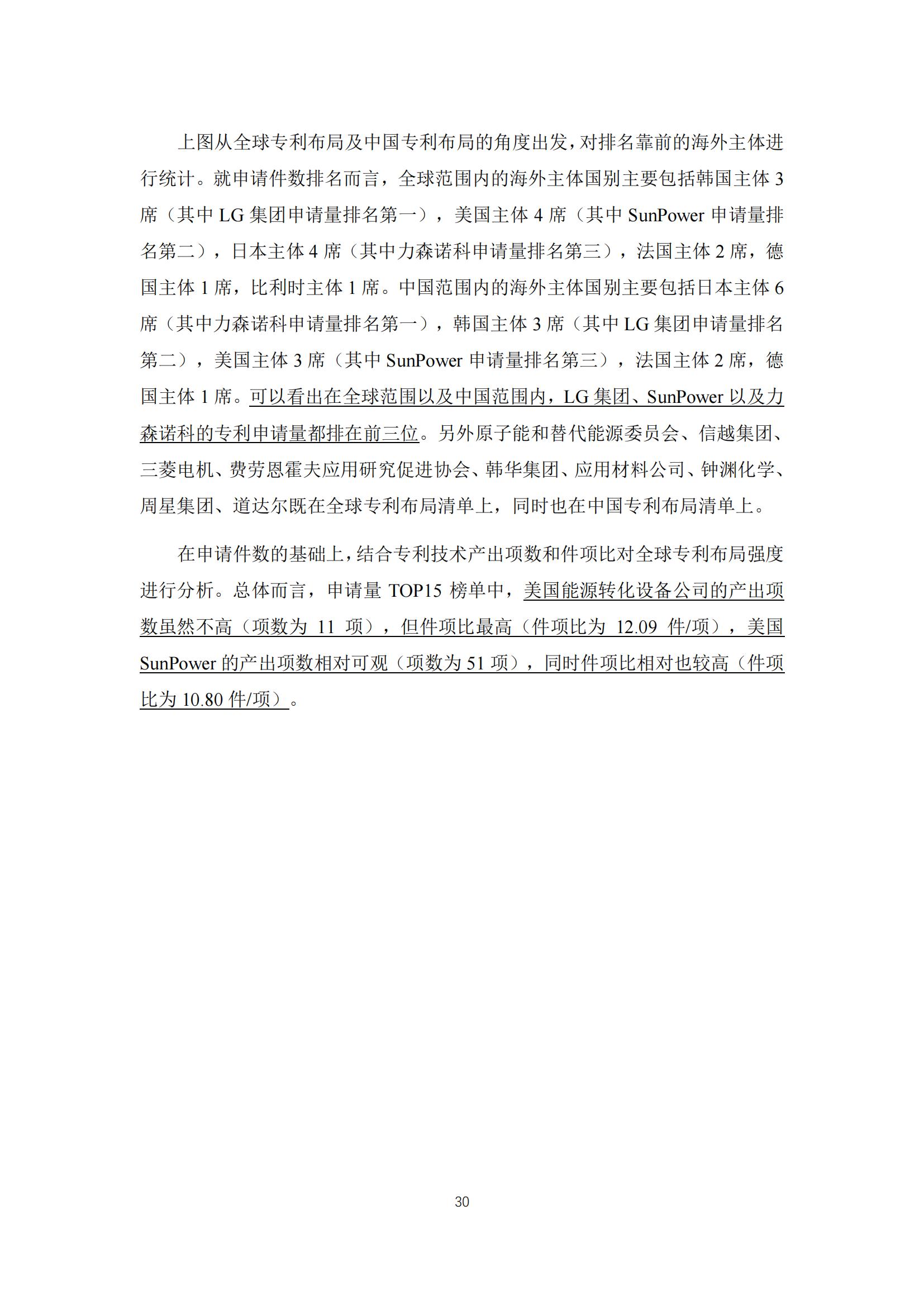 《太陽能電池片產業海外專利預警分析報告》全文發布！