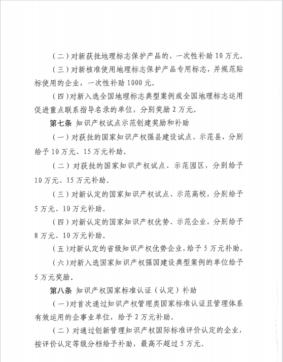 中國專利金獎獎勵30萬元！《隴南市知識產權保護獎勵補助辦法》來啦